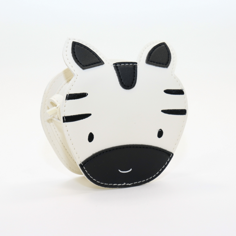 Adjustable animal shoulder bag for children - Aiko the zebra