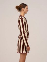 Whistle Burgundy Striped Jacket