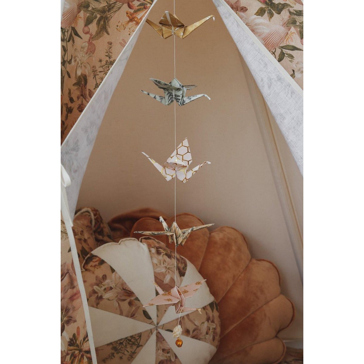 “Gold Bee” Origami Nursery Mobile