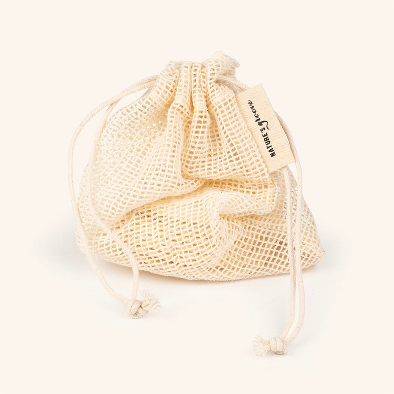 Wiederverwendbare Baumwollpolster - Set von 10 Teilen, einschließlich Wäscheltasche