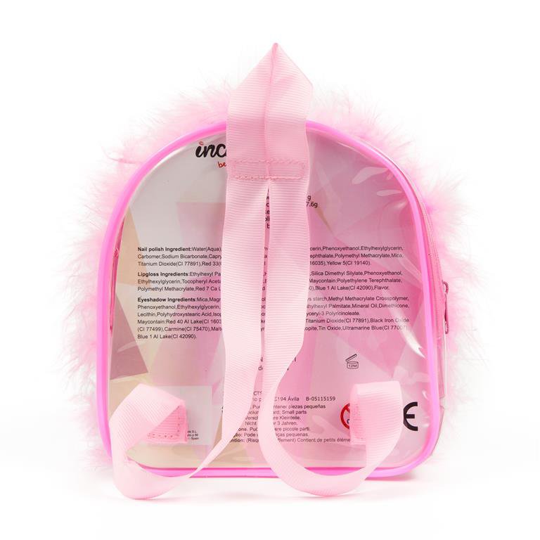 Children's Makeup Set with Transparent Backpack