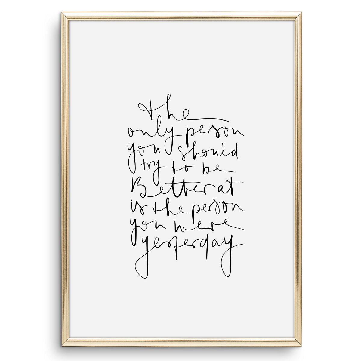 Poster: Be better than yesterday