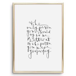 Poster: Be better than yesterday