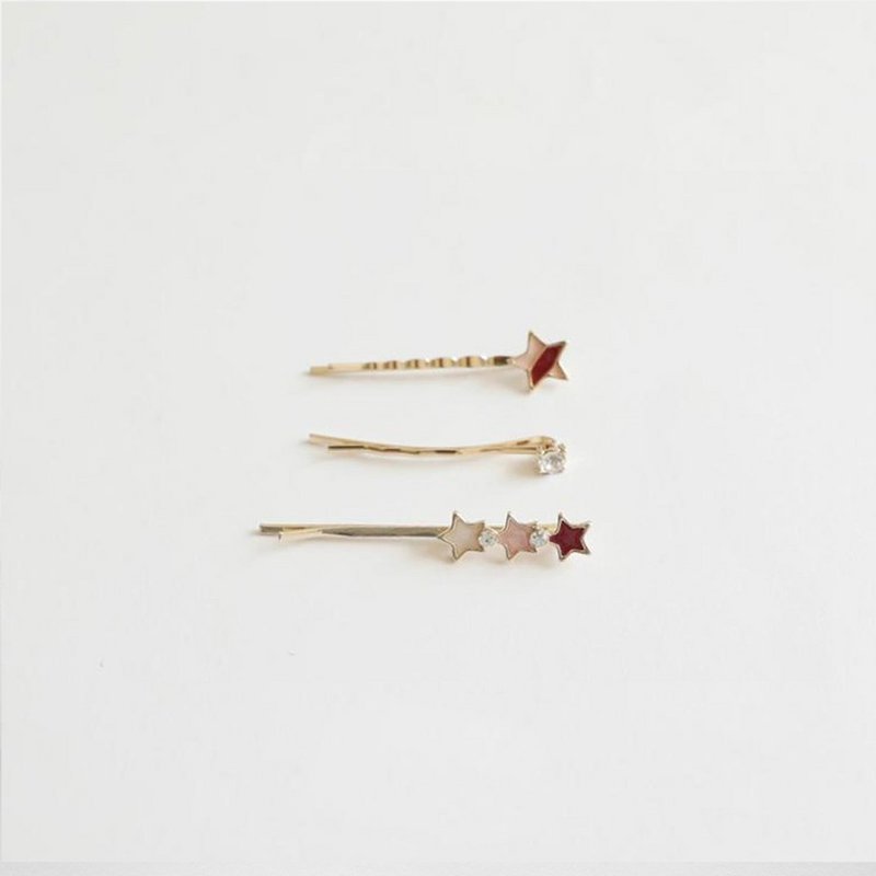 Haarspangen - Trio Etoilé - Rosa