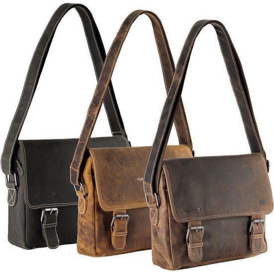Leder -Männer -Umhängetasche Cognac - Damen Umhängetasche hellbraunes Leder