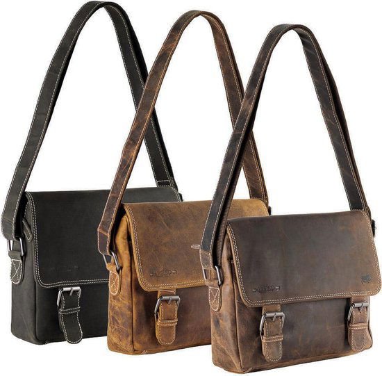 Leder -Männer -Umhängetasche Cognac - Damen Umhängetasche hellbraunes Leder