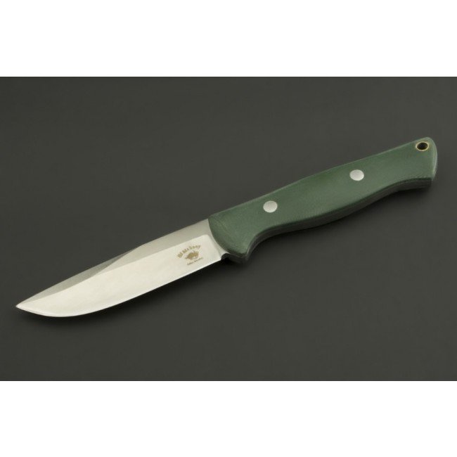 ED MAHONY Pathfinder, coltello da caccia, G-10 con manico color muschio irlandese, 440C