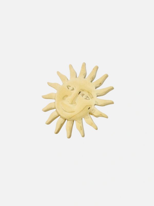 Große Sonnengesichtsring Gold