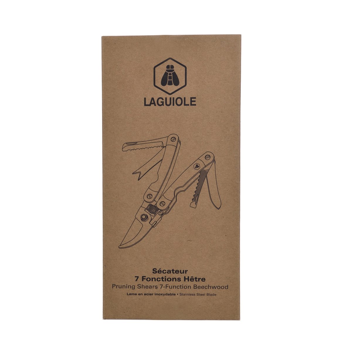 Garden cisailes saveur 7 functions in beech wood