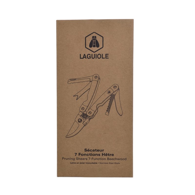 Garden cisailes saveur 7 functions in beech wood