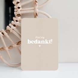 Kaart | Heel erg bedankt
