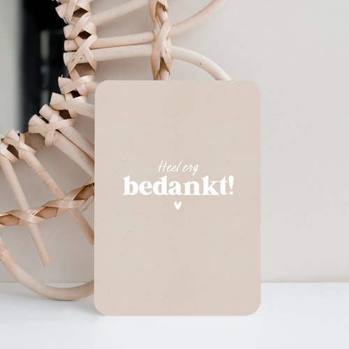 Kaart | Heel erg bedankt