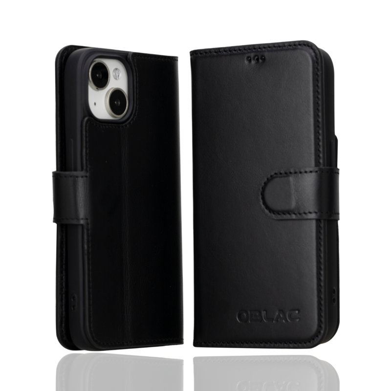 iPhone 15 Pro Telefoonhoesje Rustiek Zwart