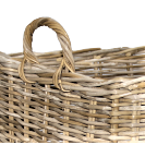 Cesta de almacenamiento recta L Marfil