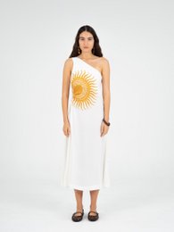 Clara Sun-Printed One-Shoulder Dress