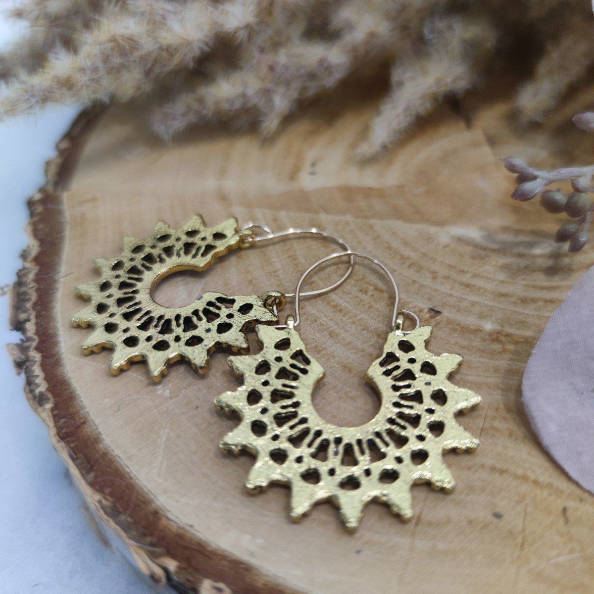 Manal Oorbellen - Vintage Goud