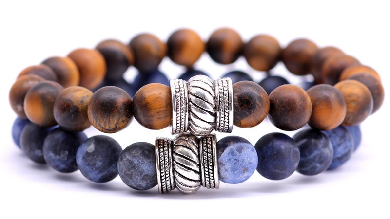 Bali Mat Set Brown Tiger Eye x Sodalite