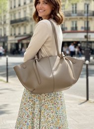 Genuine Leather Shopping Bag, Made in Italy, art. 112615New