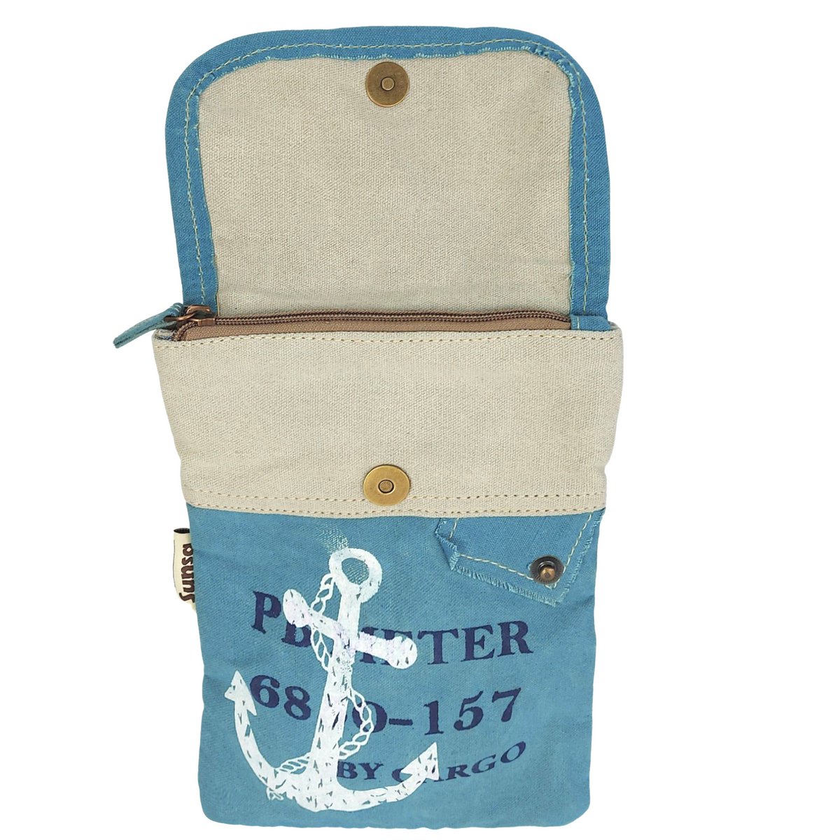 Sac bandoulière femme Sunsa. Sac à bandoulière de style maritime. Sac à main en toile. petit sac bandoulière pour femme.