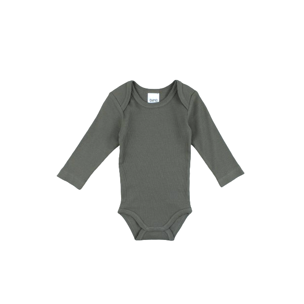 Body lange mouw unisex groen