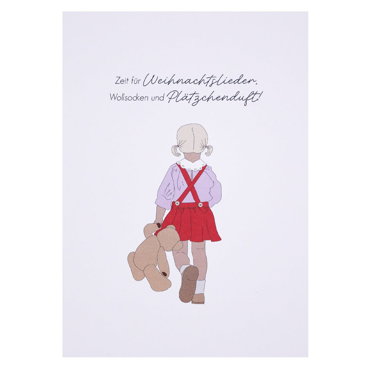 Postkarte Zeit für Weihnachtslieder