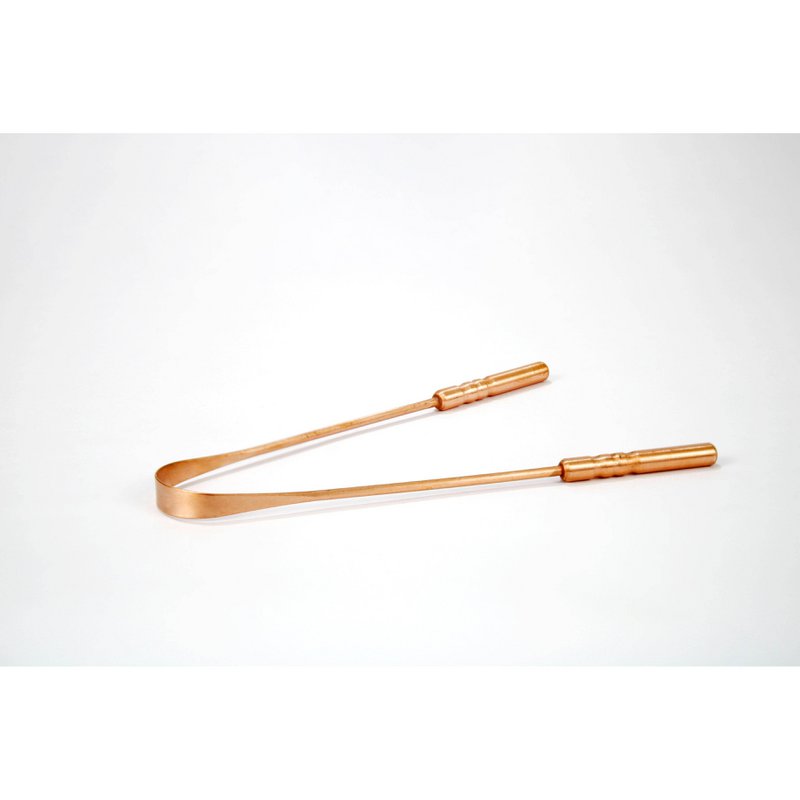 Copper tongue scraper