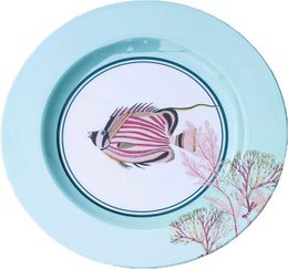 YE - Box of 4 assorted 26 cm melamine plates