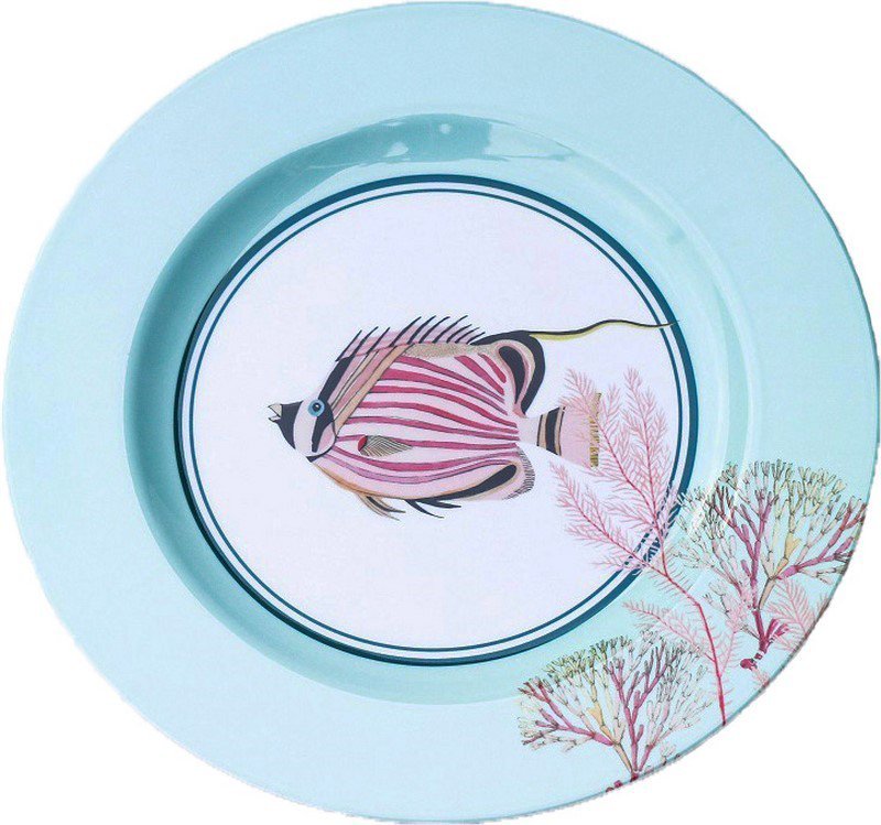 YE - Box of 4 assorted 26 cm melamine plates