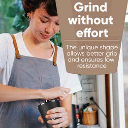 Manual Ceramic Coffee Grinder with 8 Adjustable Grinding Modes
