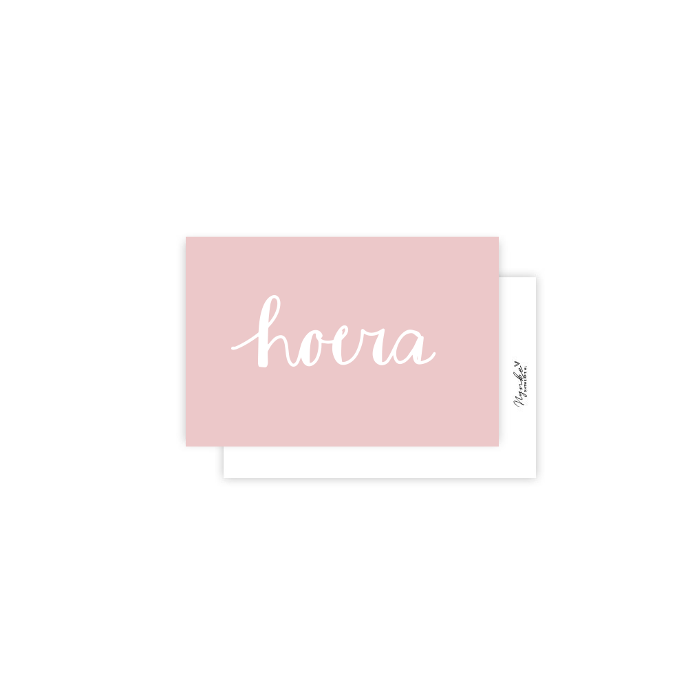 Mini card | Hooray pink