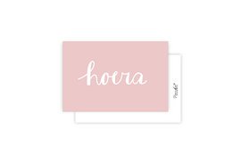 Mini card | Hooray pink