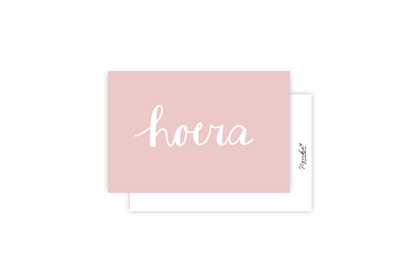Mini card | Hooray pink
