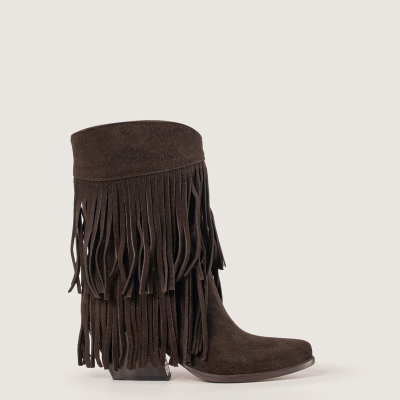Bottes texanes Nevada marron foncé