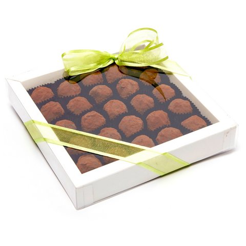 Belgische Schokoladentrüffel-Geschenkbox (Kakao) 375 Grs