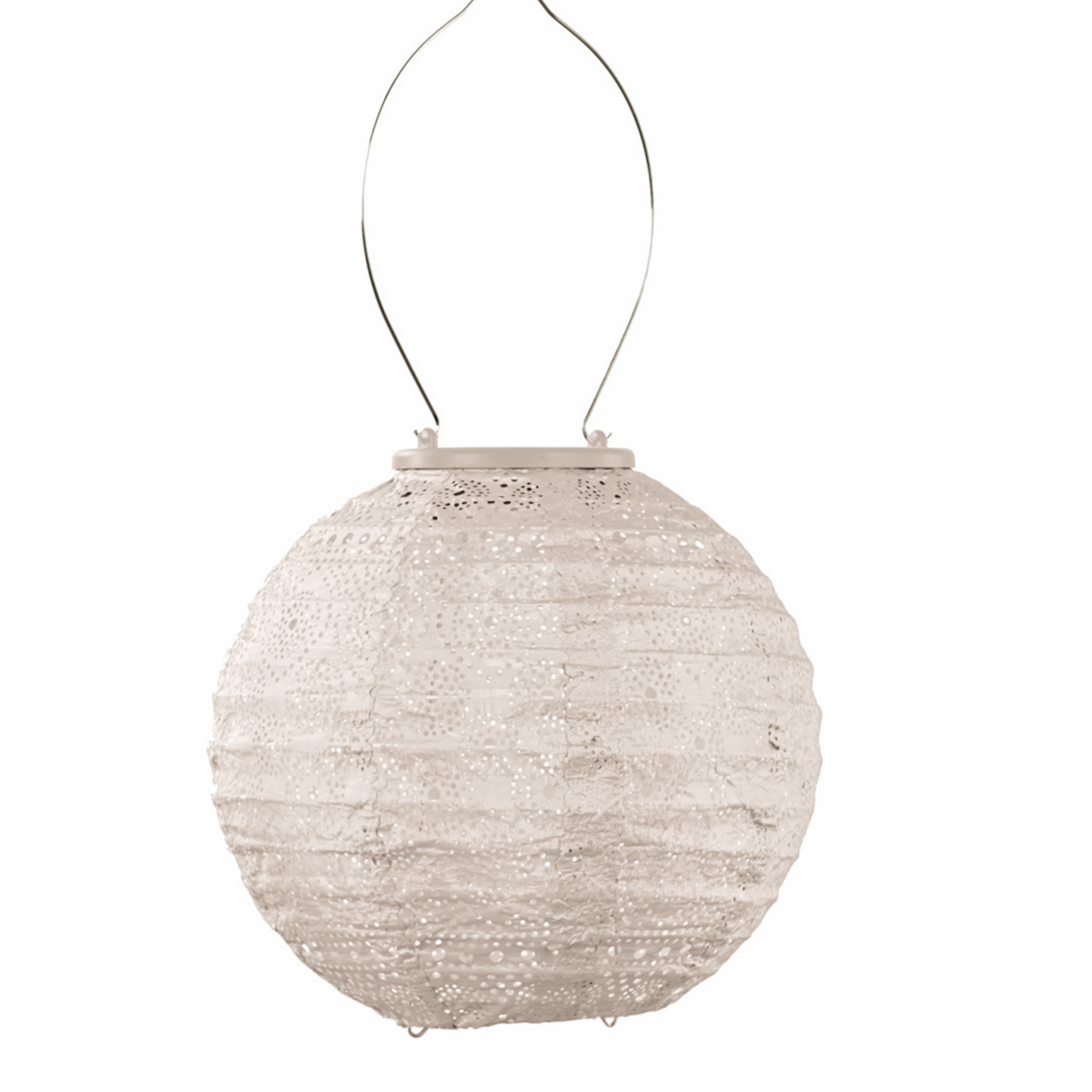 Lumiz Solar Lampion Rond Spectare - 20cm - Soft Blush