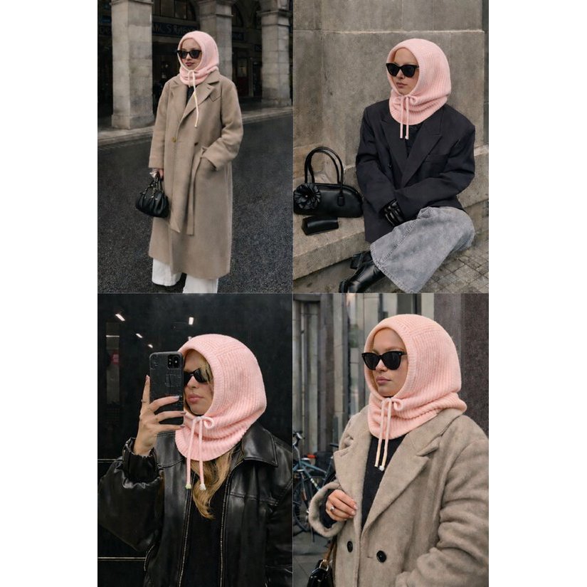 TikTok Hype 2026 Sturmhaube Damen – 10+ Farben – Schal & Mütze – Warm – Trendy