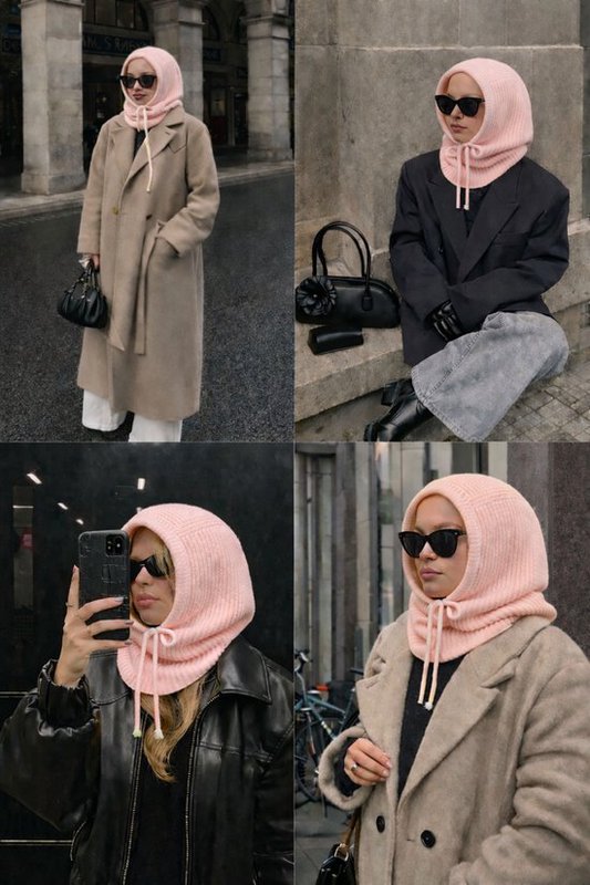 TikTok Hype 2026 Sturmhaube Damen – 10+ Farben – Schal & Mütze – Warm – Trendy
