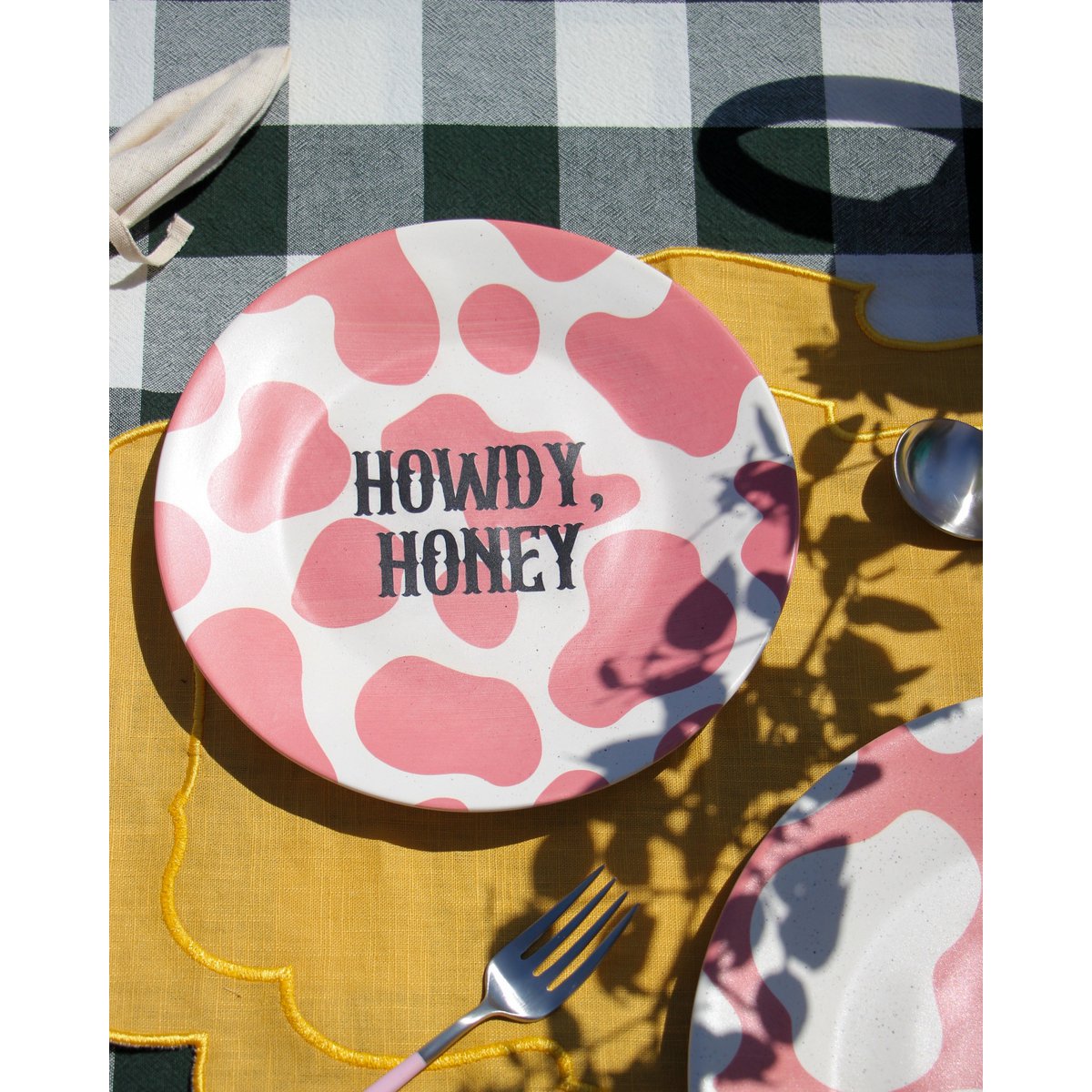 Dessertplaat "Howdy Honey" cowgirl -tijdperk