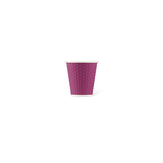 Porcelain cup LAP 180ml with silicone. grip honeycomb Pink Fuchsia