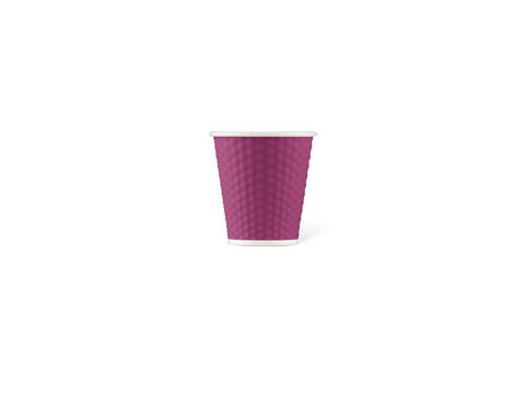 Porcelain cup LAP 180ml with silicone. grip honeycomb Pink Fuchsia