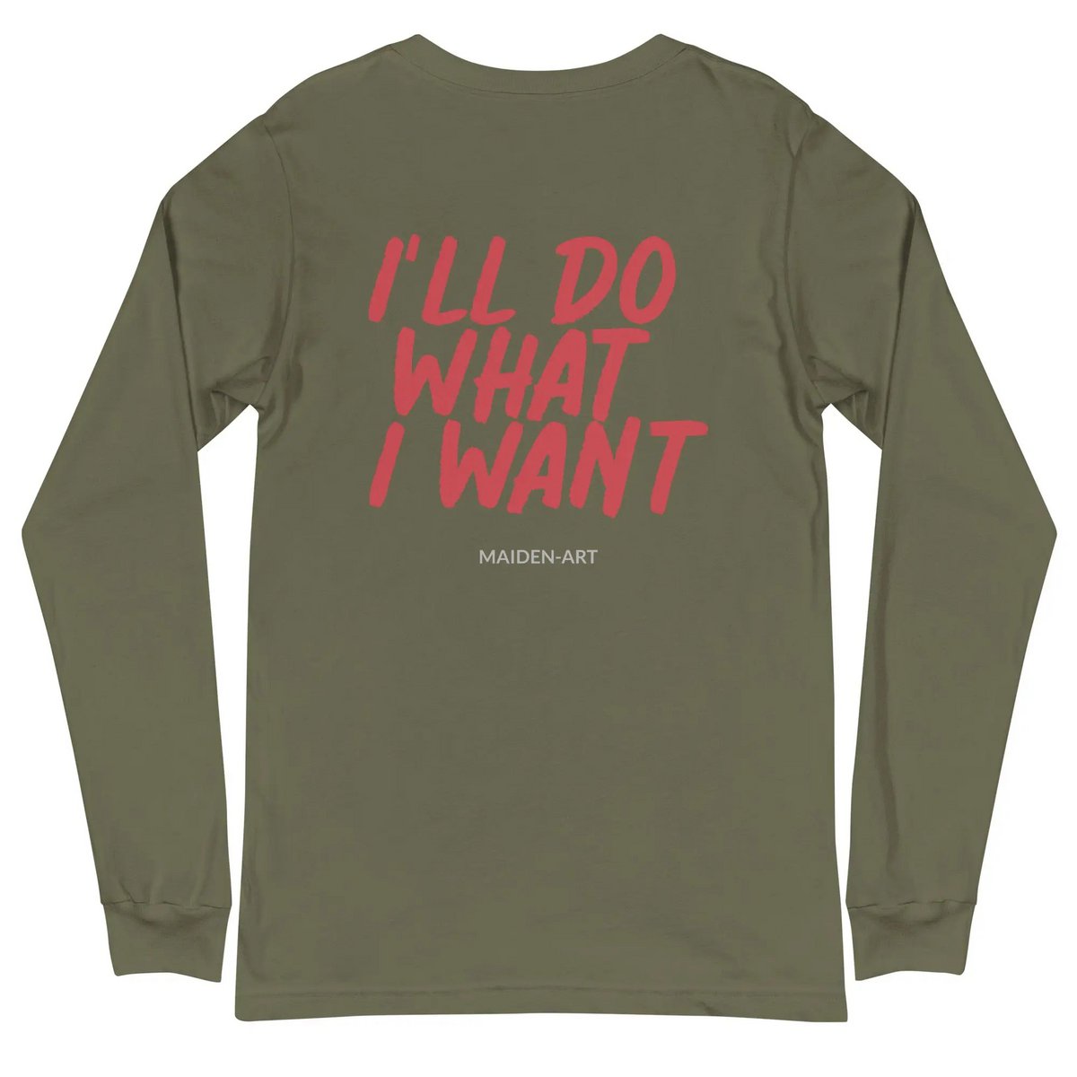 Rebel Girl Unisex T-shirt met lange mouwen en BORDUURSEL
