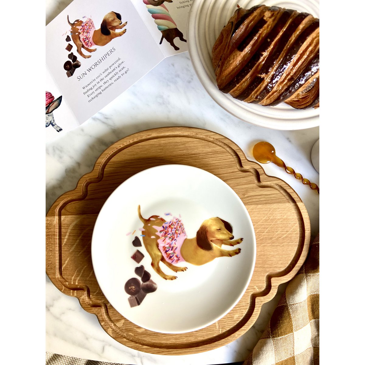 Sweet Wieners - Set of 6 pastry plates