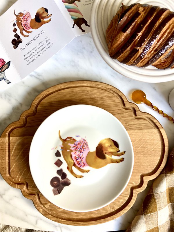 Sweet Wieners - Set of 6 pastry plates