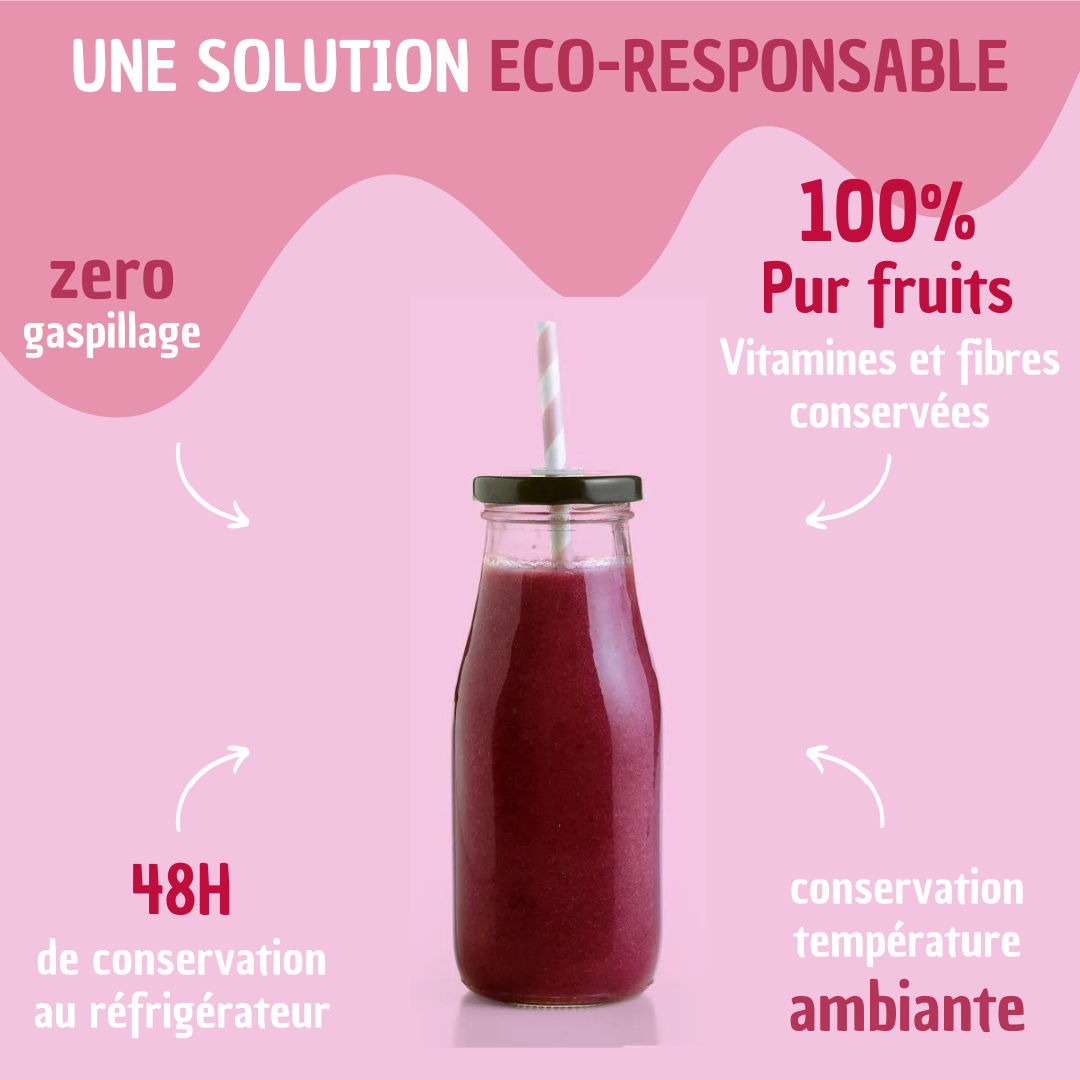 SINGLE Red - 100% pure fruit preparation to rehydrate