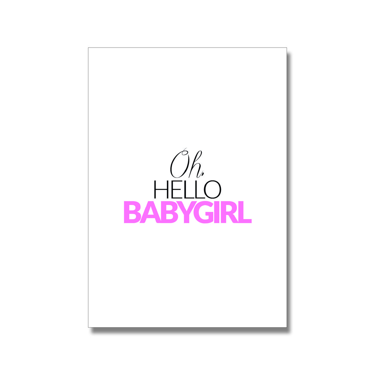 Babygirl postcard A6