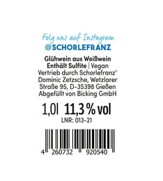 Vin brulè bianco Glühfranz 1,0 l