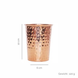 HAMMERED COPPER TUMBLER 300 ML