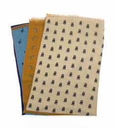 Sciarpa di cotone in design vintage in multicolore