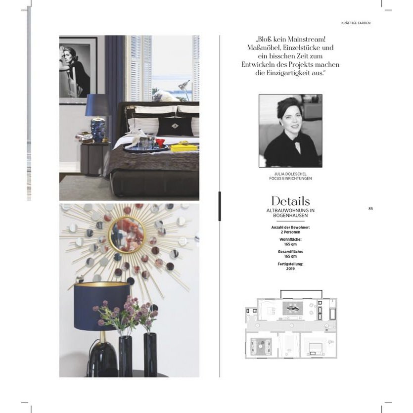 Stylish living with colour