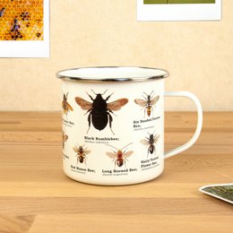 Geschenk Republik Mok Emaille - Emaille Becher - Biene